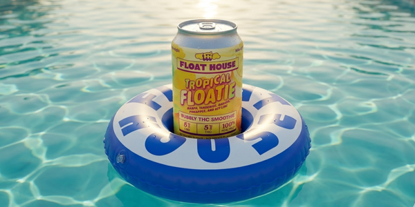 Float House Summer of Floatie starter pack hero — Tropical Floatie in pool floatie