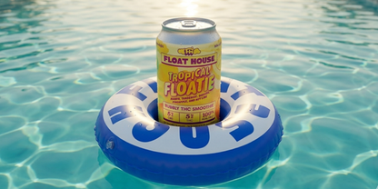 Float House Summer of Floatie starter pack hero — Tropical Floatie in pool floatie